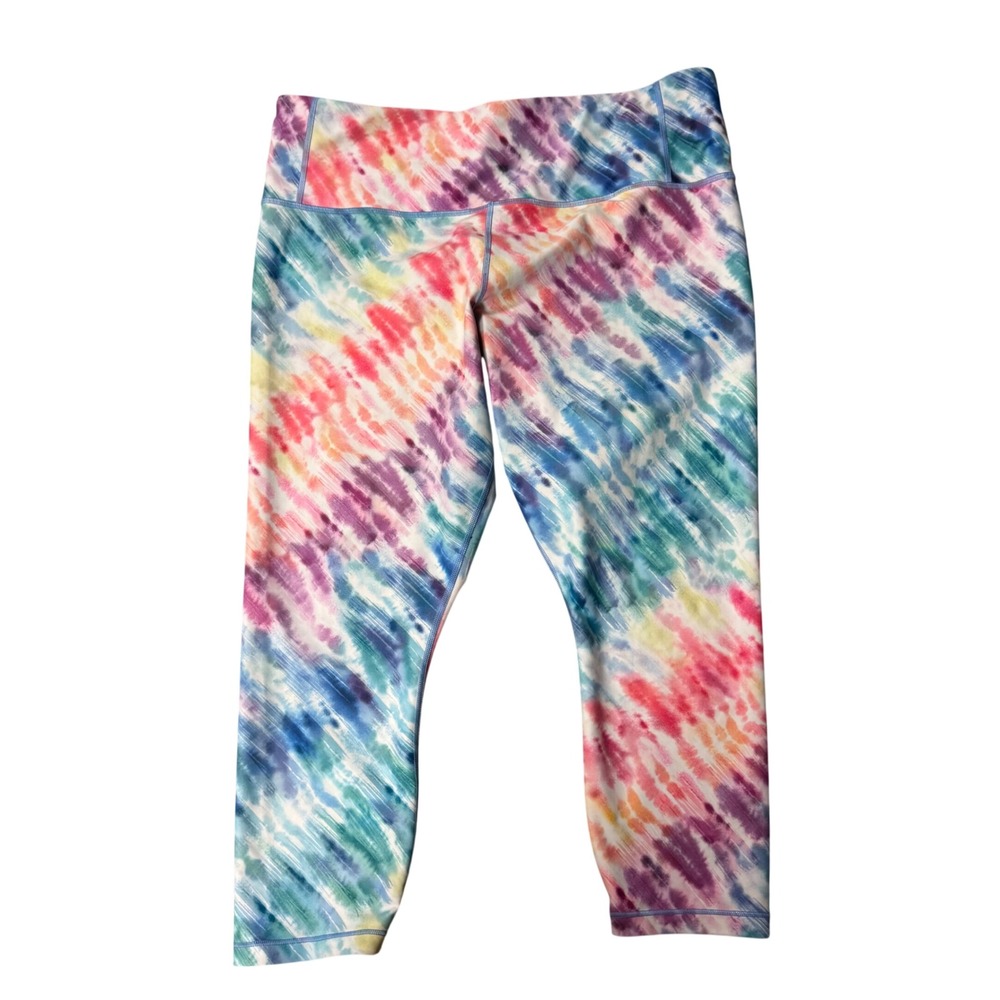 Athleta Love Proudly Rainbow Tie Dye Leggings 2X